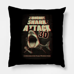 Zombie Shark Attack Pillow