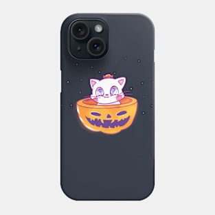 Cute Halloween pumpkin cat Phone Case