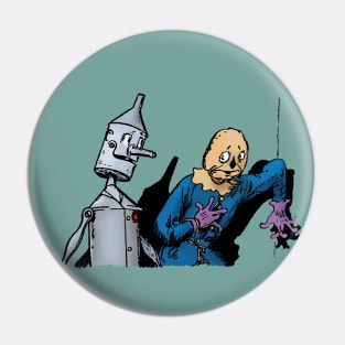 Scarecrow and Tin Man Pin