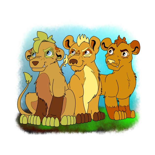 Lion Cubs of Aurora Mountain by RockyHay