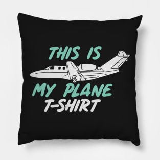 PILOT / AVIATION: Plane T-shirt Pillow