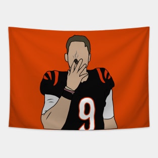 Joe Burrow Cigar Celebration Tapestry