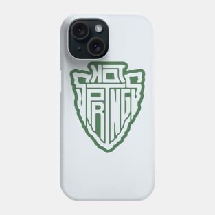 Hot Springs National Park name arrowhead Phone Case