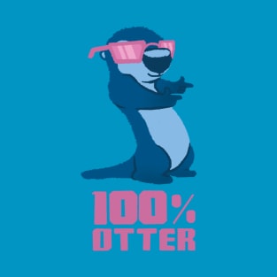 100% Otter Blue T-Shirt