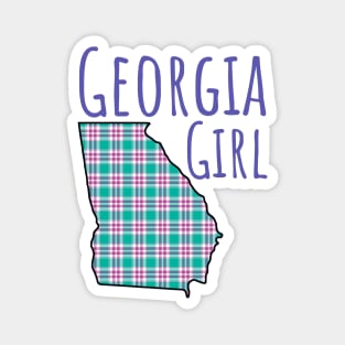 Georgia Girl Plaid Magnet