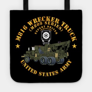 M816 Medium Wrecker Truck - OD - Left Rear Oblique - w Expert Driver Badge  X 300 Tote