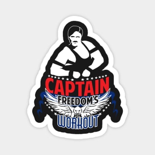 Captain Freedoms Workout Magnet