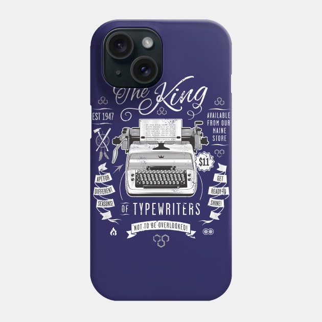 The King of Typewriters Phone Case by heavyhand