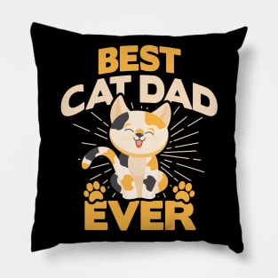 BEST CAT DAD EVER Pillow