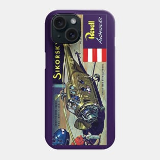 Vintage Model Kit Box Art - Sikorsky S-55 Helicopter Phone Case