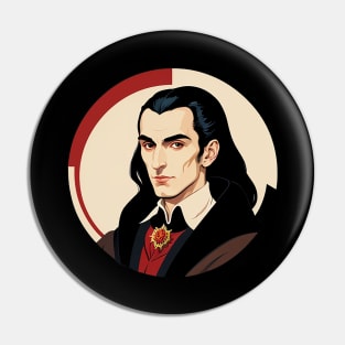 A Young Strahd Von Zarovich Wearing Gentleman's Attire Pin