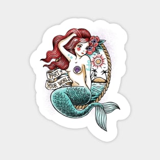 Mermaid Tattoo Magnet