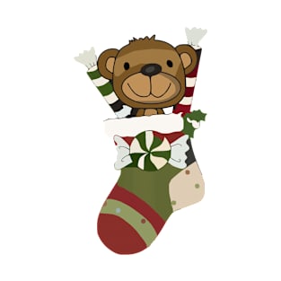 cute bear merry christmas T-Shirt