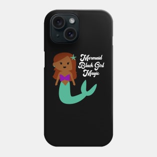 African American Black Girl Mermaid Phone Case