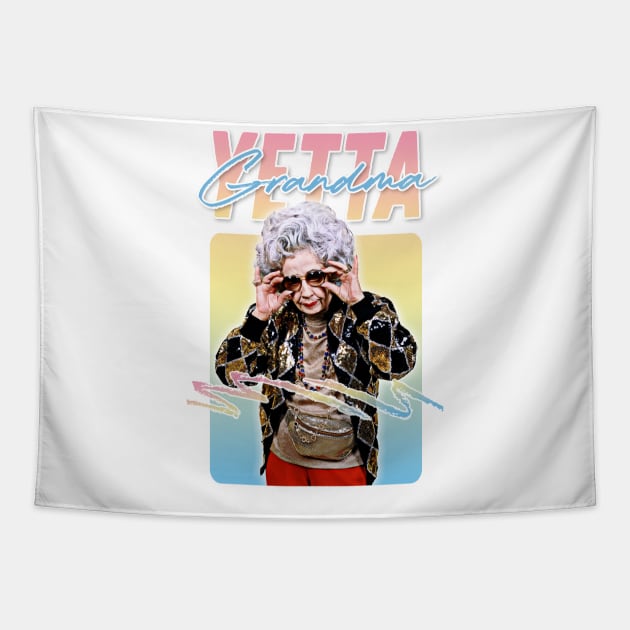 Grandma Yetta  - 90s Style Retro Aesthetic Fan Art Design Tapestry by DankFutura