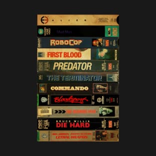 Retro Action Movie - Cassette Style T-Shirt