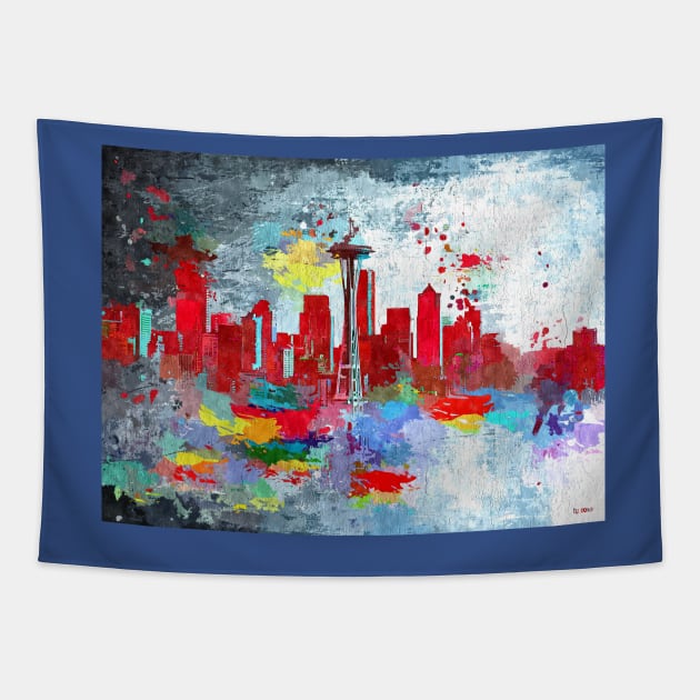 Seattle Grunge Tapestry by danieljanda