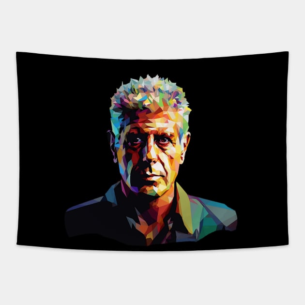 Anthony Bourdain WPAP Tapestry by dapkus99