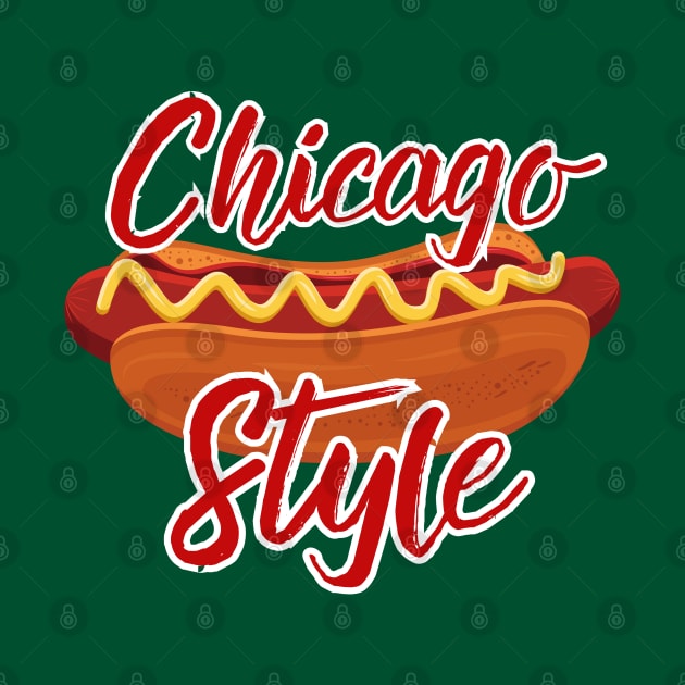 Chicago Style Hot Dog by Illustradise