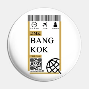 Bangkok flight ticket boarding pass simple Pin