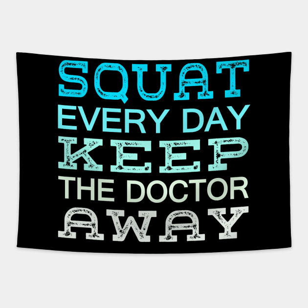 Squat Motivation Tapestry by PixelArt