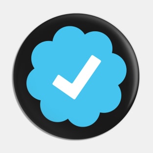 Verified, Twitter verified icon, social media icon Pin