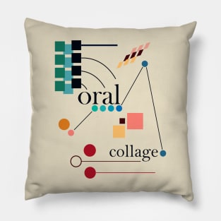 Graphic Notation - Color | Oral Collage Pillow