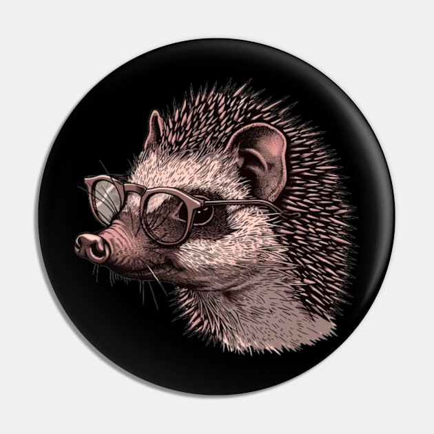 Quills of Wisdom: The Intellectual Hedgehog Pin by Carnets de Turig