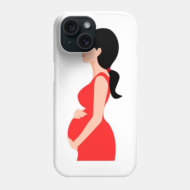 A Pregnant Woman Phone Case by aybstore