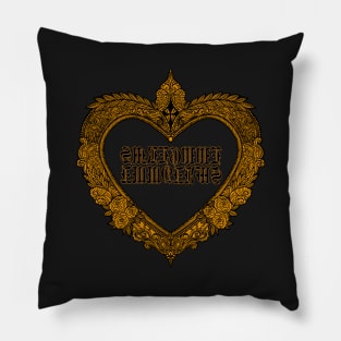 Eww Heart Yellow Pillow