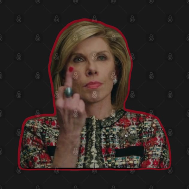 Diane Lockhart Flip Off by baranskini