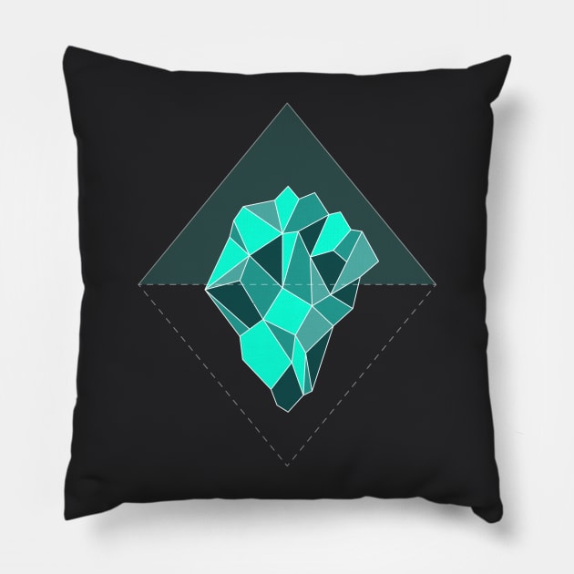 Enchanted Iceberg - Serenity Pillow by slugbunny