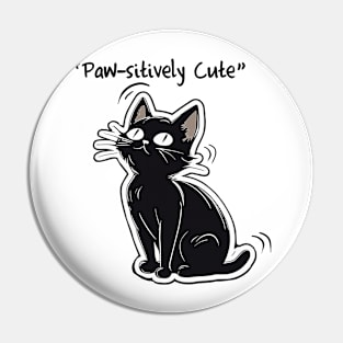 Cat Paw-sitively Cute Pin