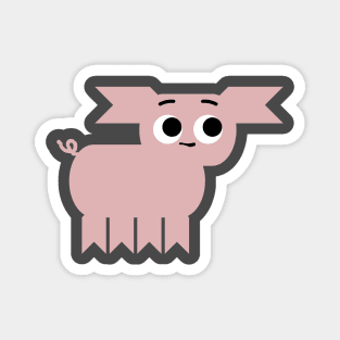 Petunia, the Pink Pig Magnet