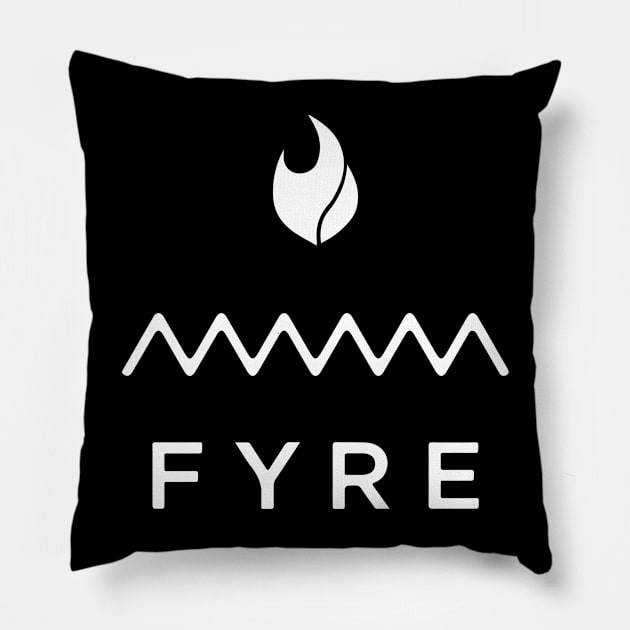 fyre one festival Pillow by  Giselle_dala