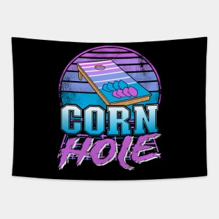 Retrowave Sunset Vaporwave Bean Bag Toss Vintage Cornhole Tapestry