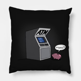 Funny Cute ATM Meets Piggy Bank Gift For Mom And Daughter Pillow