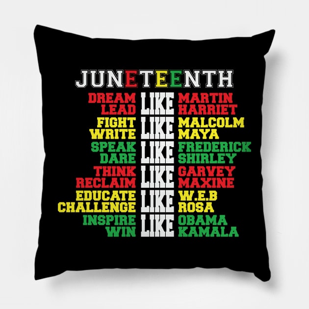 Juneteenth Dream Like Black Boys Girls Pillow by ssflower