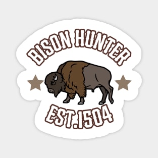 Bison Hunter Magnet