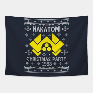 Die Hard Nakatomi Christmas Party Knit 1988 Tapestry