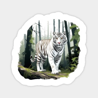 White Tiger From India Magnet