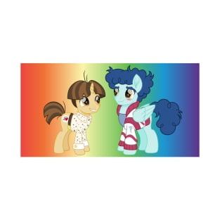 rainbow Curly Winds and Wiz Kid ponies dressed T-Shirt