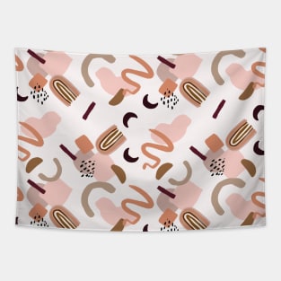 Colorful Modern Retro Abstract Pattern Tapestry