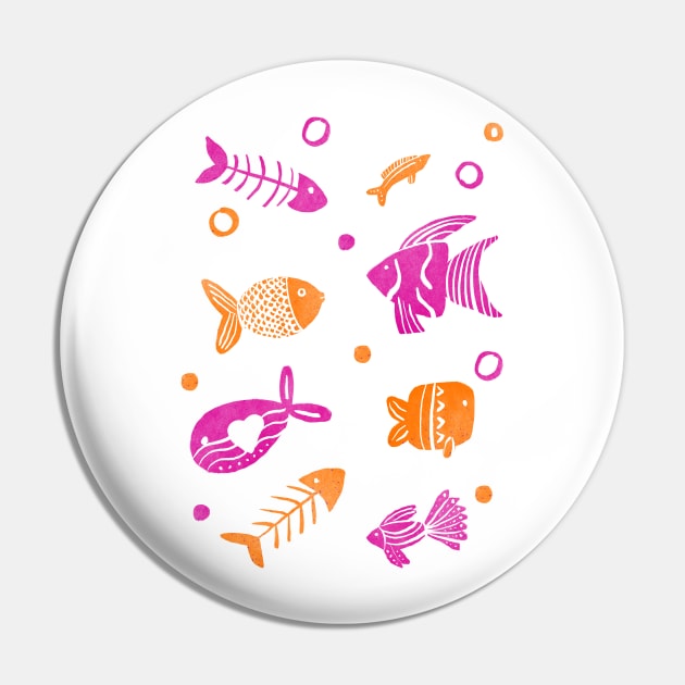 Orange and magenta tropical fishes Pin by Home Cyn Home 