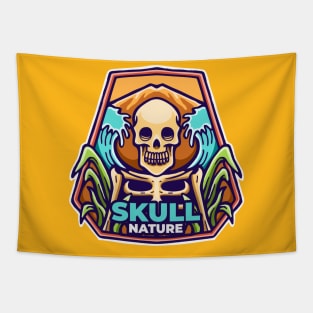 skull nature Tapestry