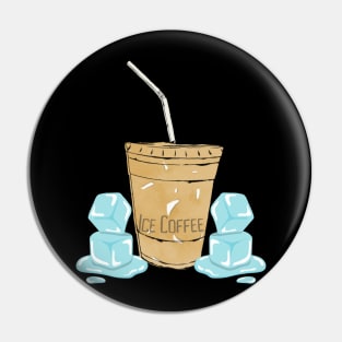 Little Miss Iced Coffee All Year Long Pin