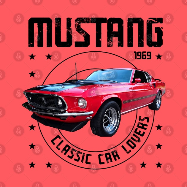 Classic Car Mustang Mach One 1969 by cecatto1994