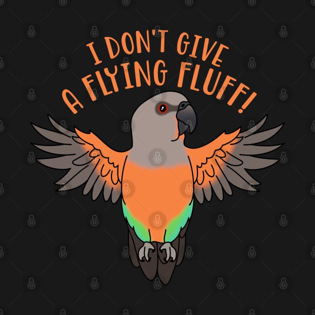 I don't give a flying fluff - red bellied parrot by FandomizedRose