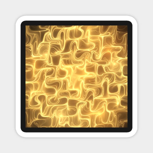 Golden waves Magnet by krinichnaya