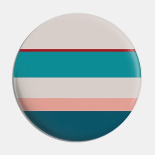 A remarkable dough of Rouge, Blush, Pastel Gray, Dark Cyan and Petrol stripes. Pin